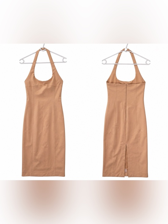 Zara Dresses & Skirts - Zara Beige Halter Midi Dress